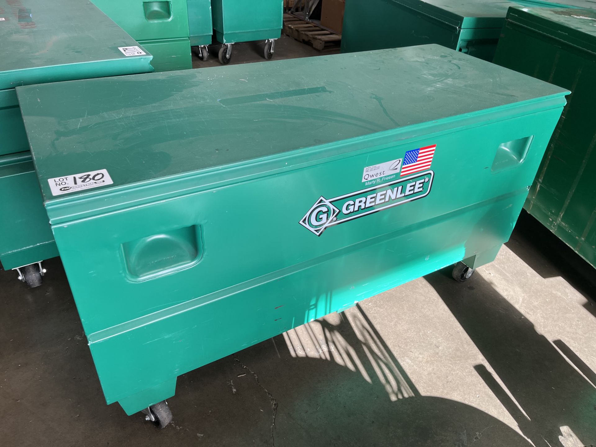 Greenlee 24" X 60" X 24" Job Box on casters Model 2460/23363