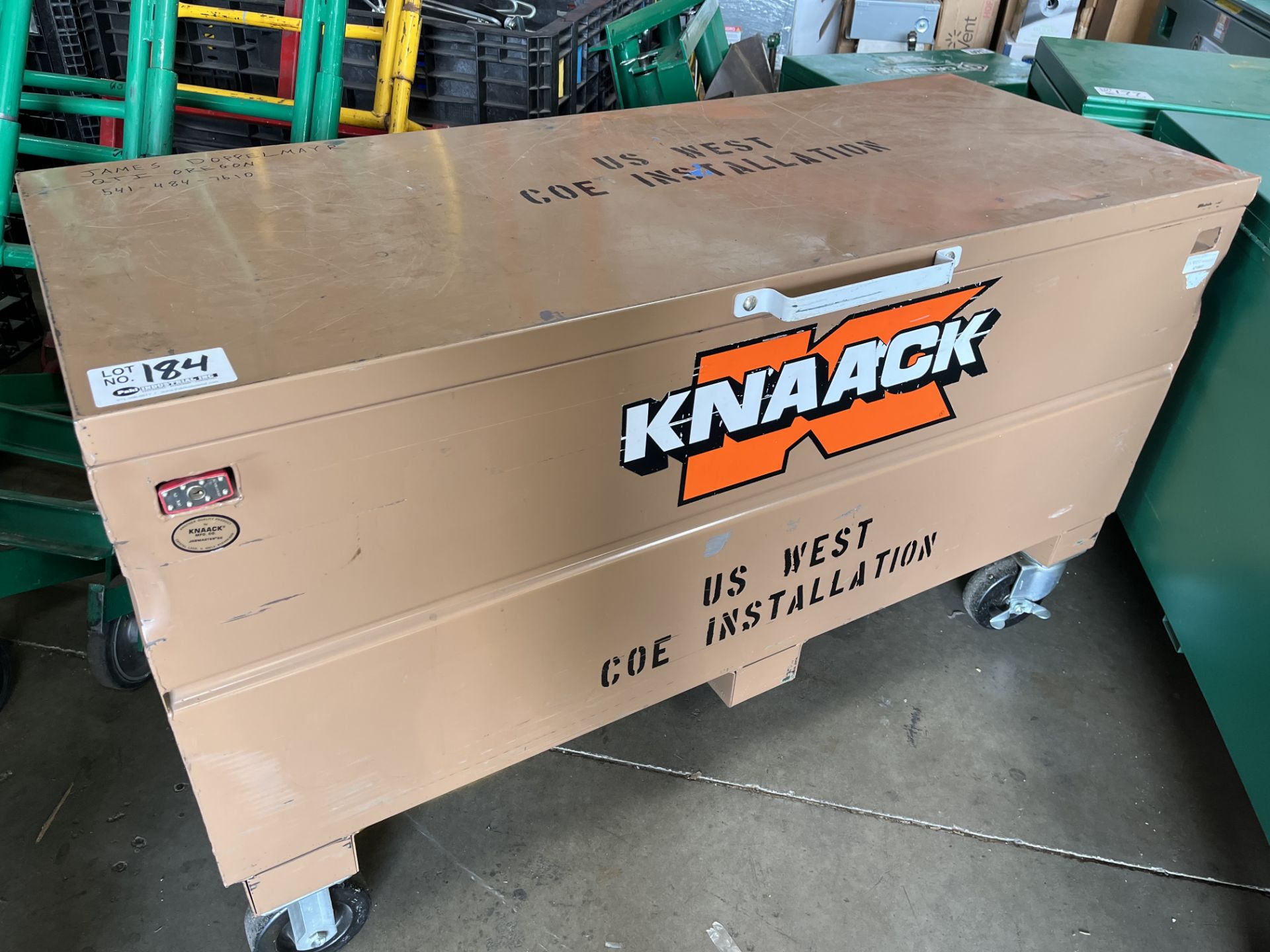 Knaack 24" X 60" X 24" Job Box on casters