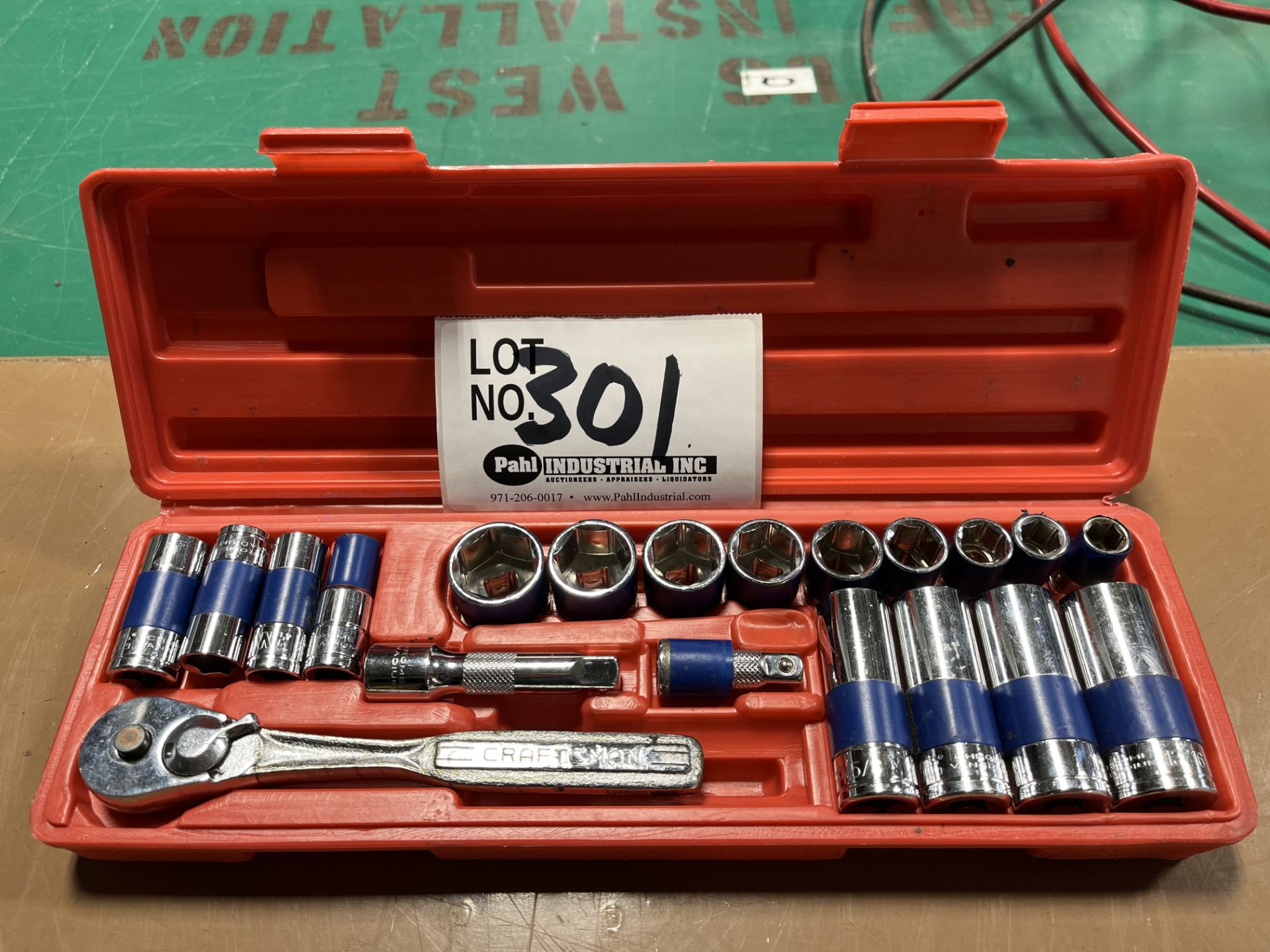 Complete 3/8" - 7/8" Socket Set with extension adapters