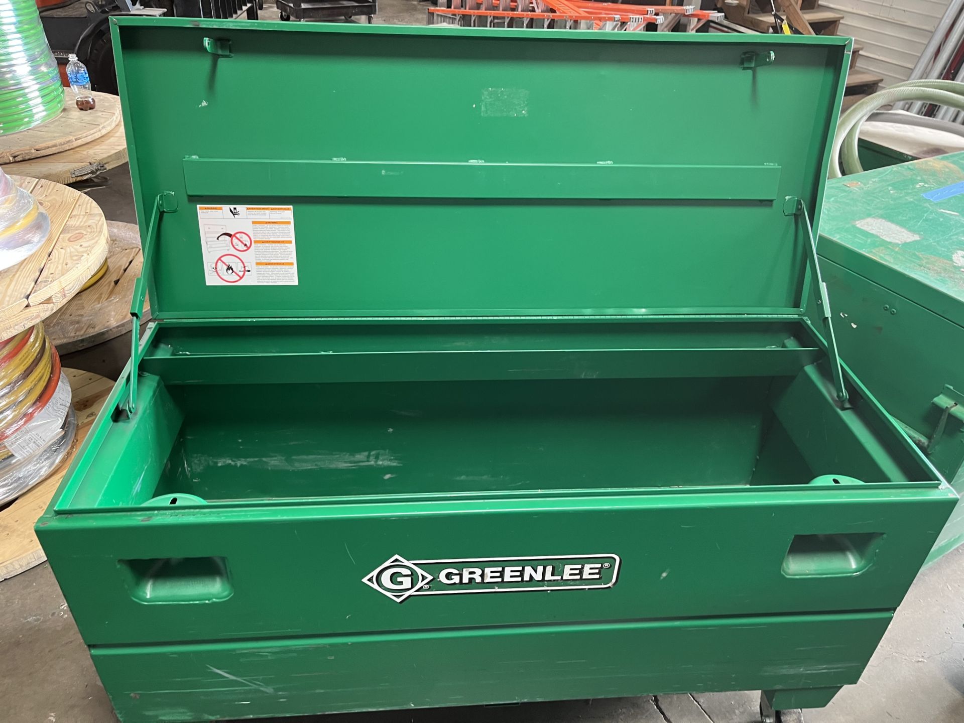 Greenlee 24" X 60" X 24" Job Box on casters Model 2460/23363 - Image 2 of 2
