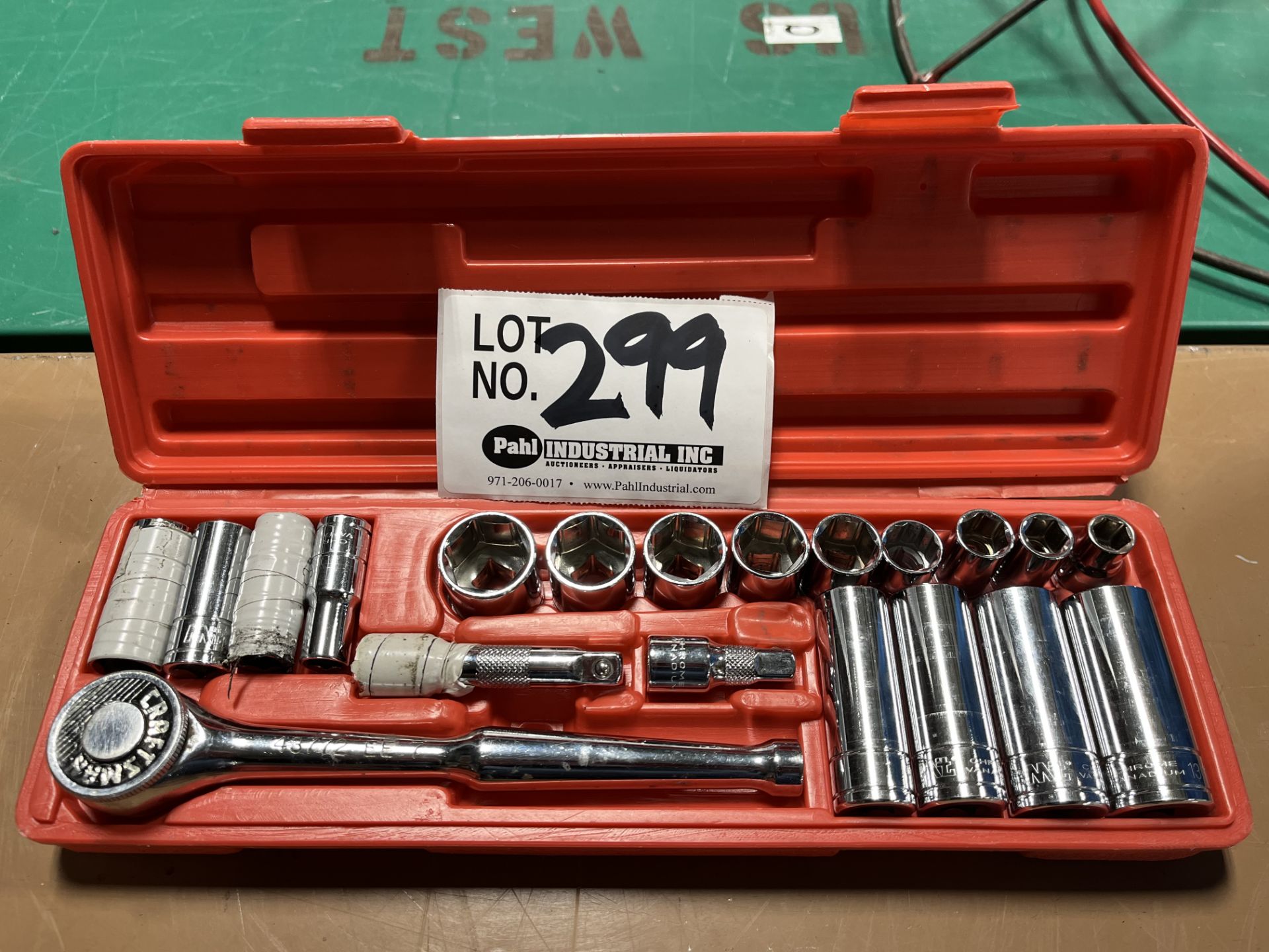 Complete 3/8" - 7/8" Socket Set with extension adapters