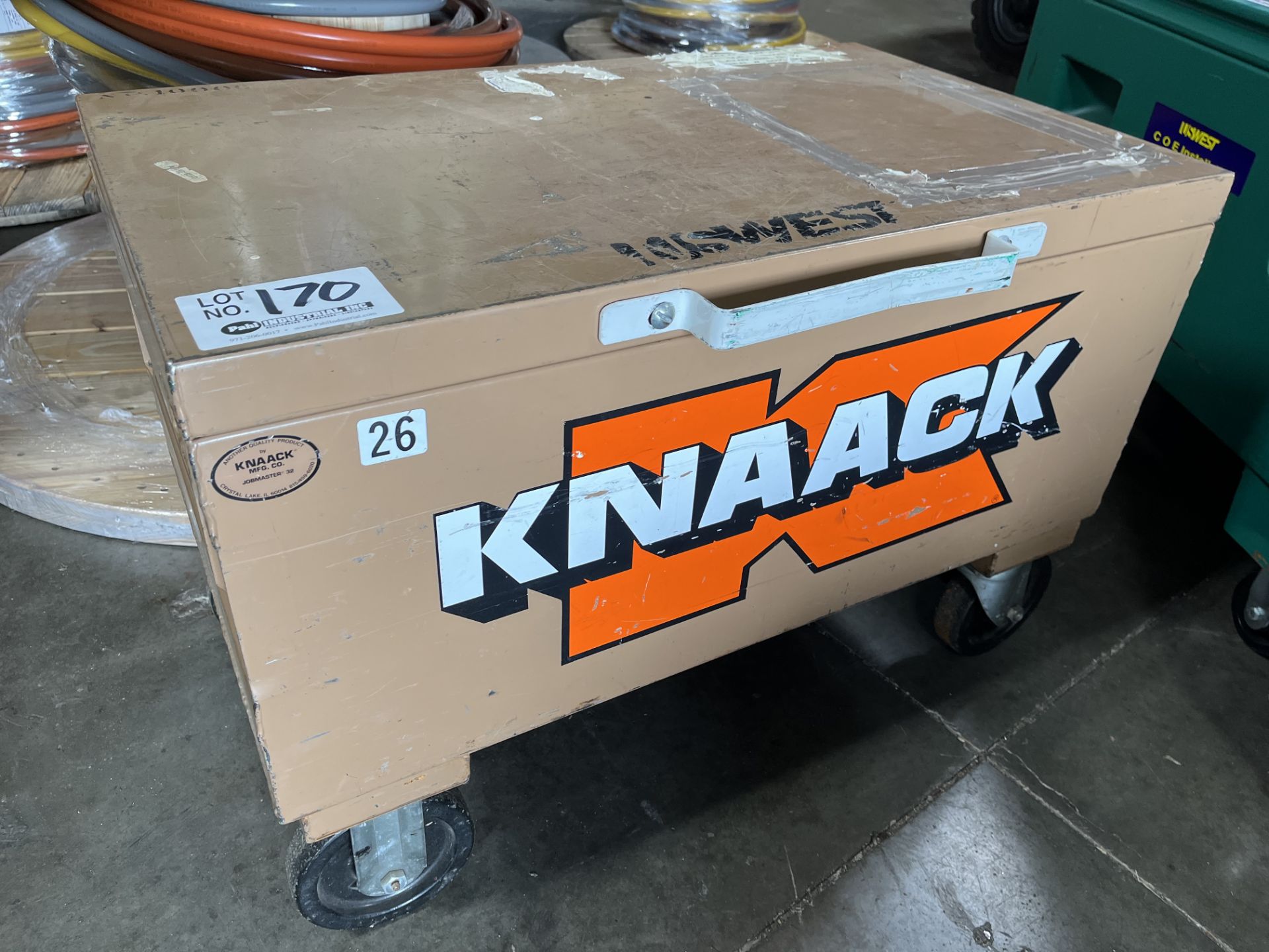 Knaack 14" X 32" X 19" Job Box on casters