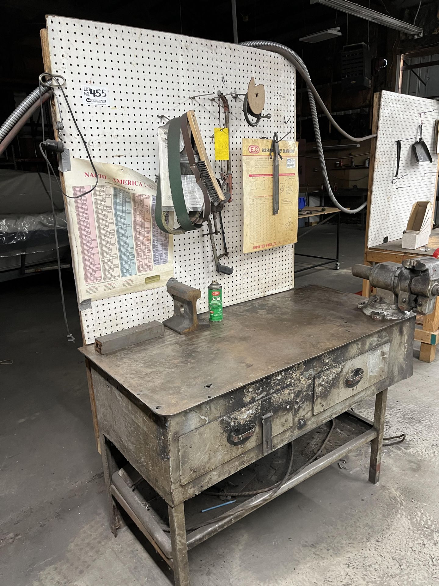 Shop Work Bench w/Rack Back