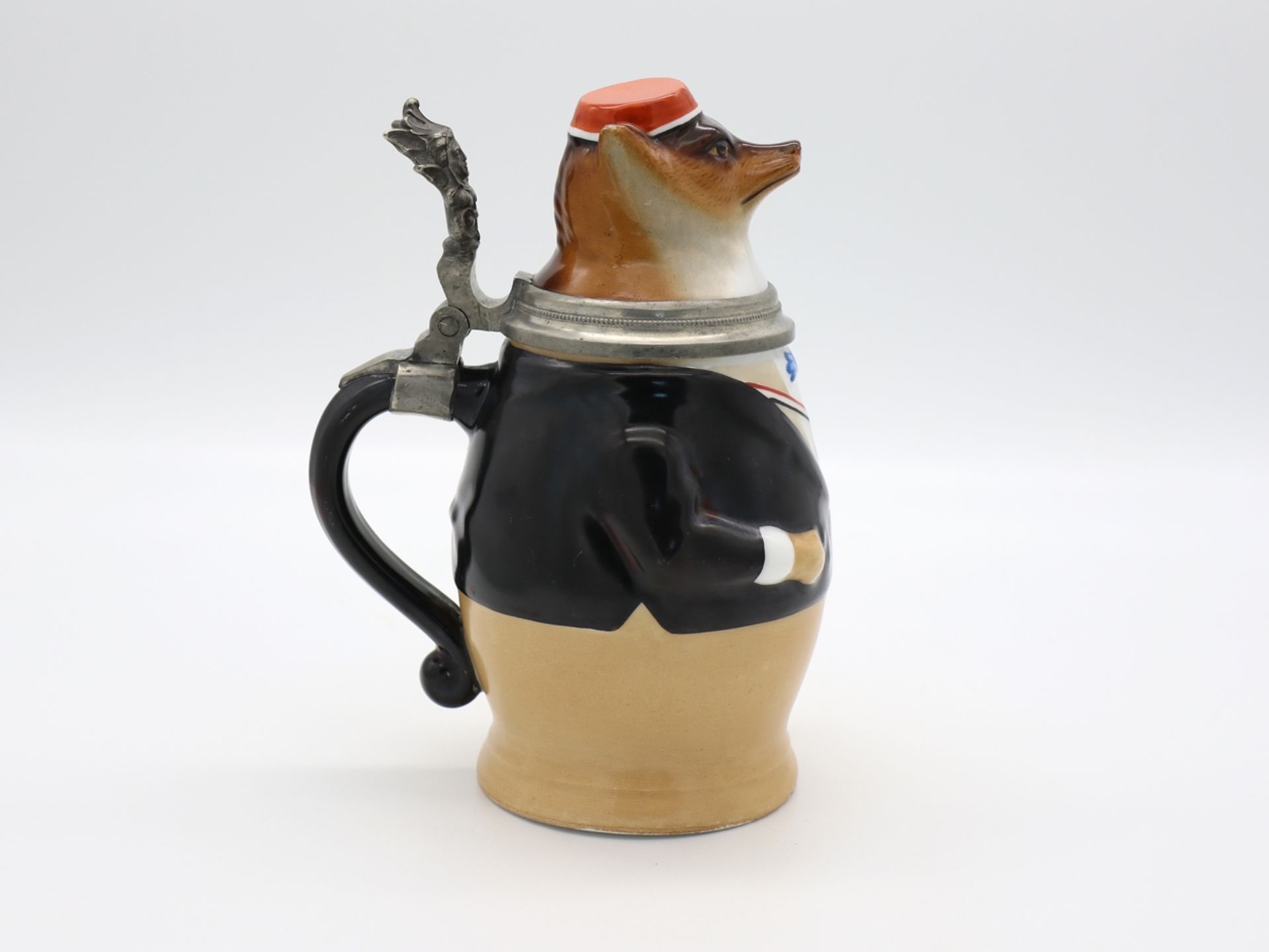 Student figural jug fox around 1900 - Image 2 of 7