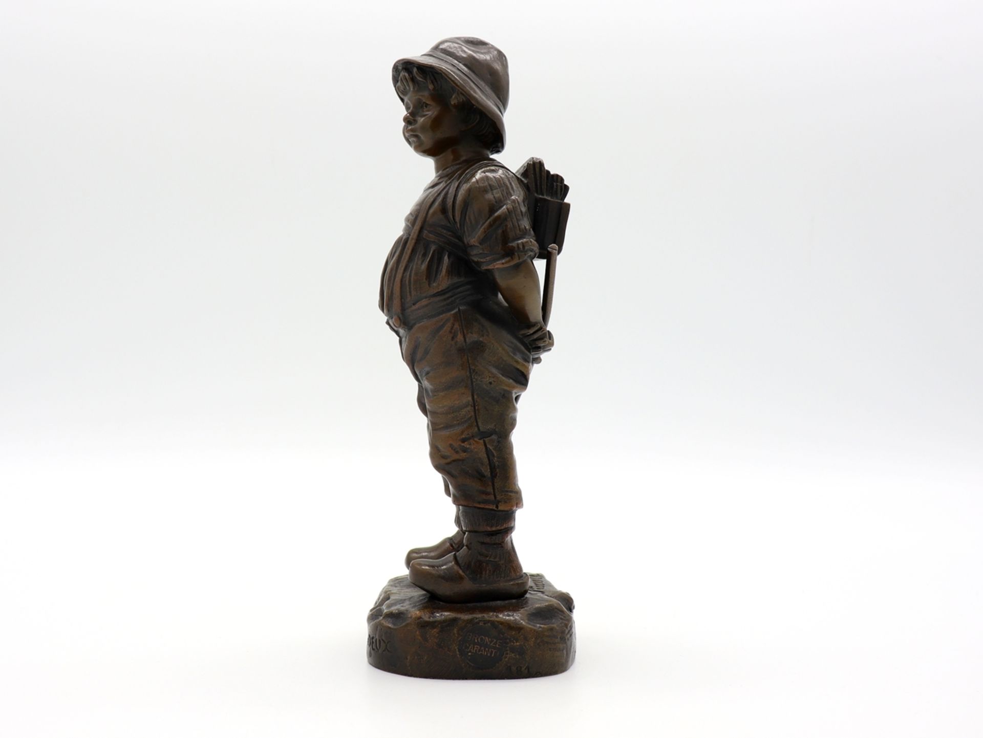 J. Picciole, bronze "le petit courageux" France c. 1920 - Image 2 of 10