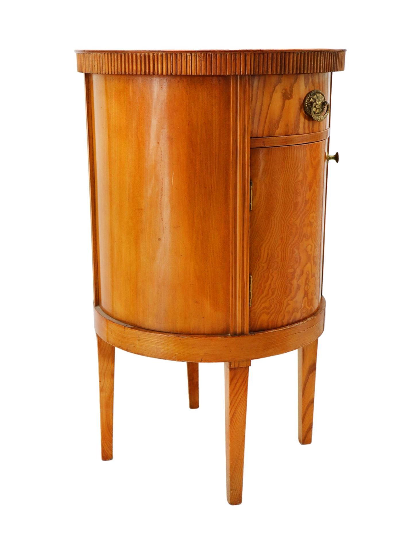 Pair of drum cabinets Art Deco around 1930. - Image 3 of 9