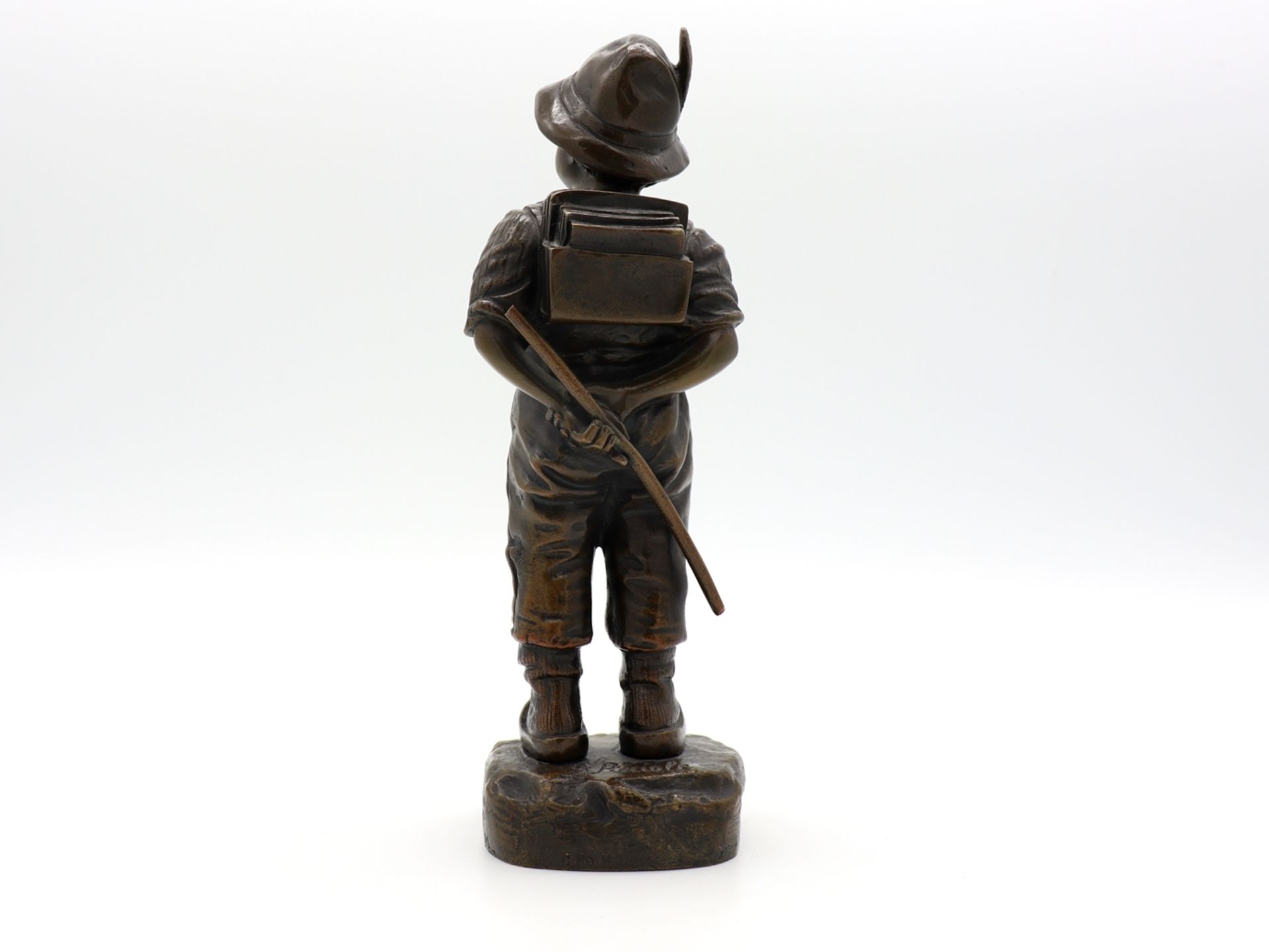 J. Picciole, bronze "le petit courageux" France c. 1920 - Image 3 of 10