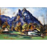 Unbekannter Maler, expressionistische Berglandschaft