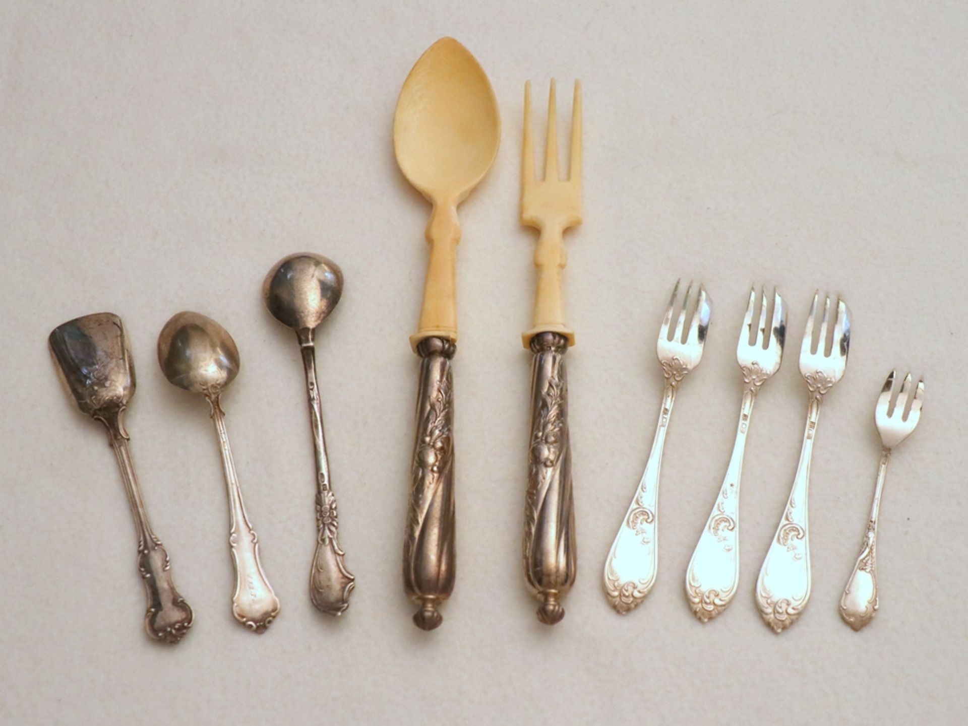 Convolute silver cutlery 875s, around 1890 to 1920 - Image 4 of 4