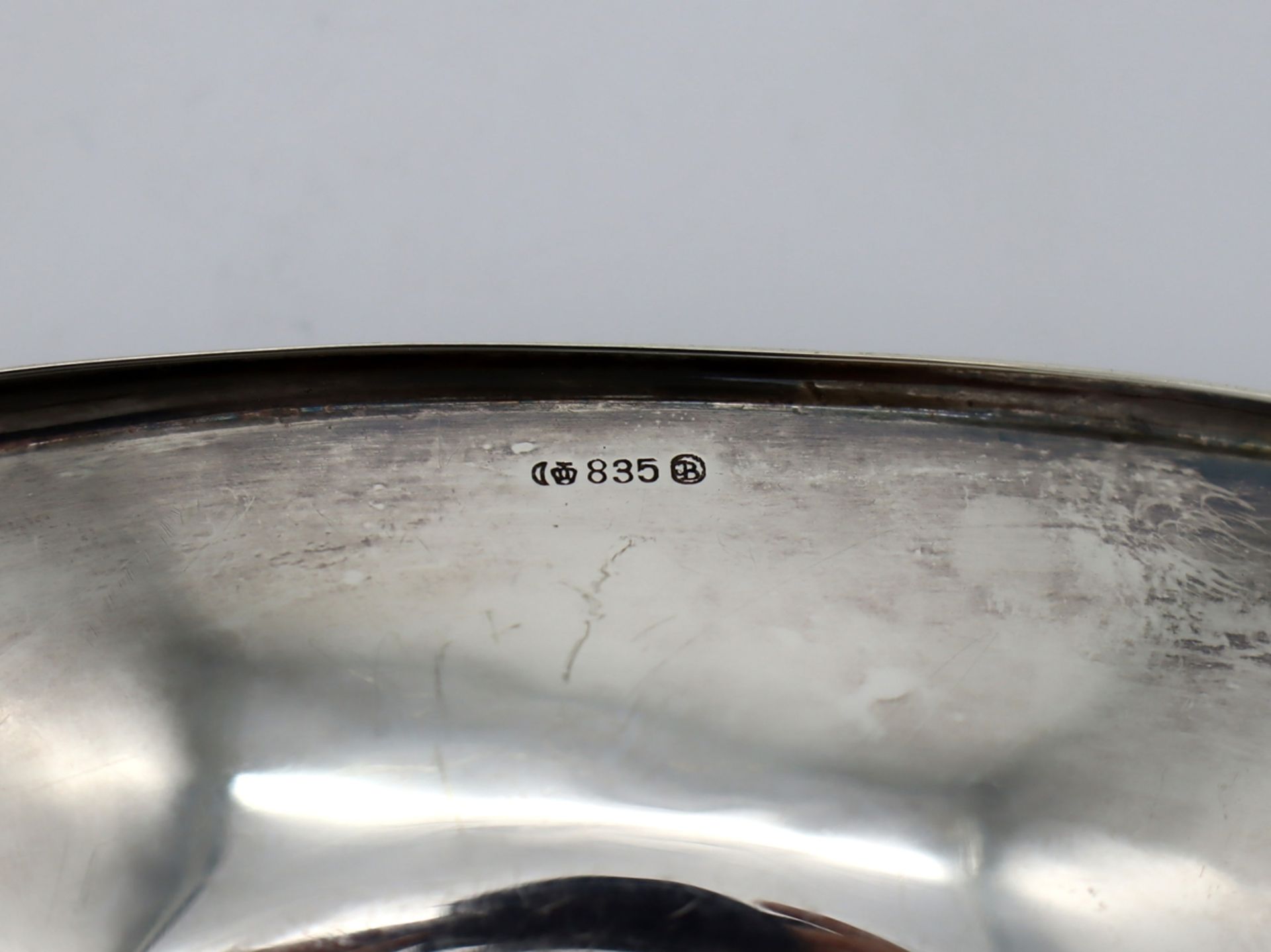 2 Silberschalen 830/835er Silber, um 1950 - Bild 5 aus 6