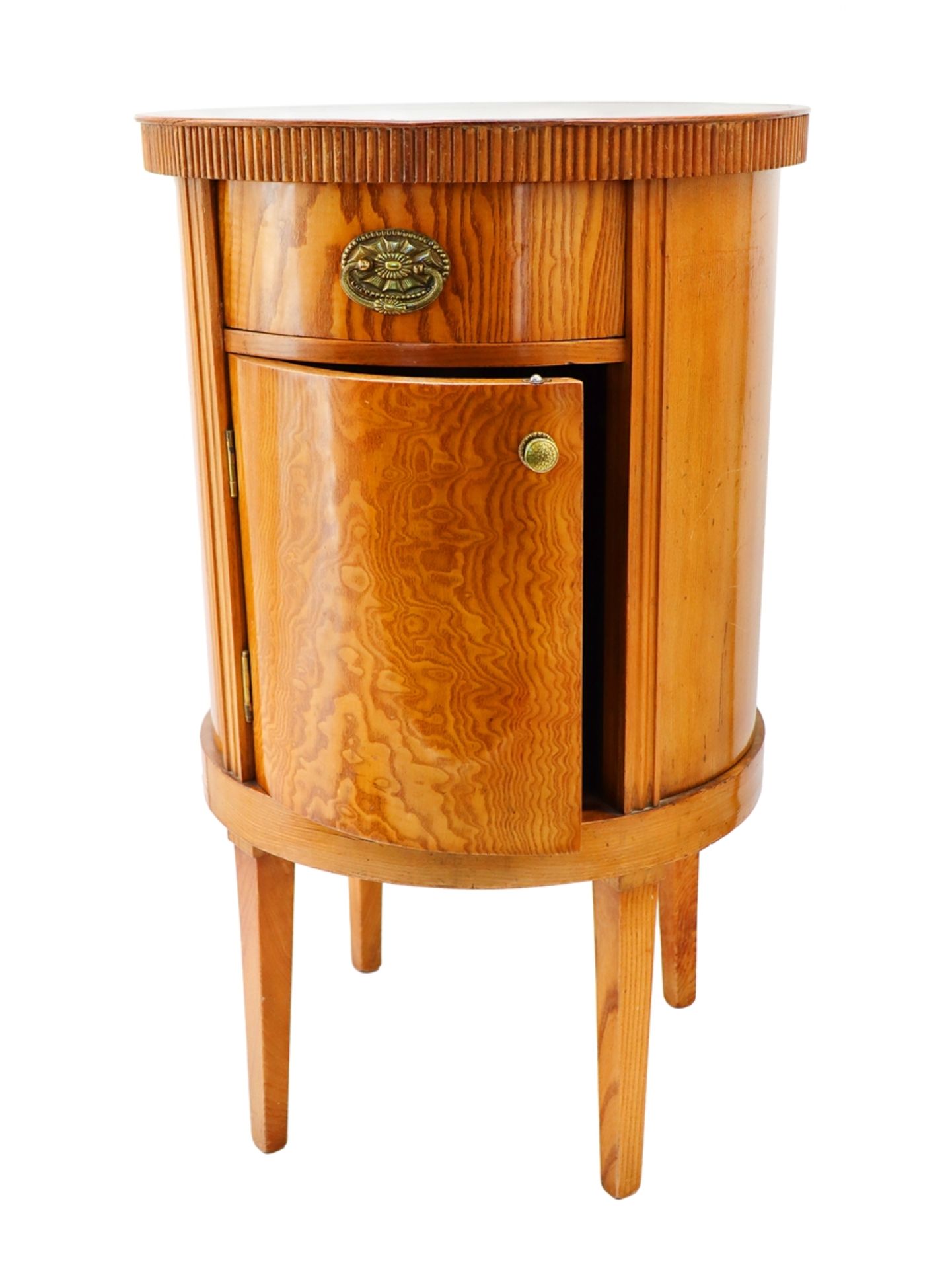 Pair of drum cabinets Art Deco around 1930. - Image 2 of 9