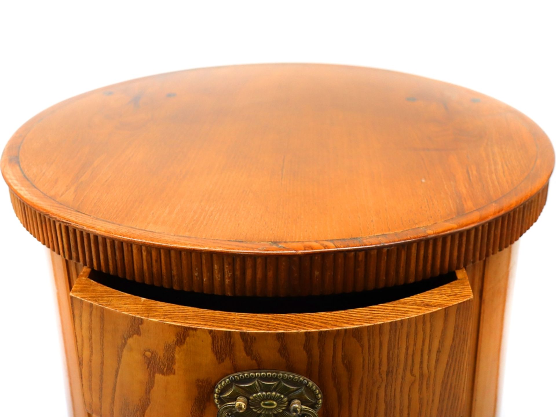 Pair of drum cabinets Art Deco around 1930. - Image 8 of 9