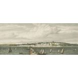 William Westall (1781-1850) British. "Ryde from the Pier", Print, 6.1" x 15.5" (15.6 x 39.4cm) and