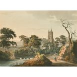 After Thomas Walmesley (1763-1806) British. "Entrance to the Village of Carisbrook, Isle of