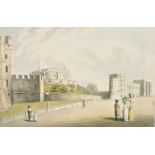 William Samuel Howitt (c.1765-1822) British. A View of Windsor Castle with Figures in the