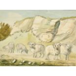 John Nixon (1750-1818) British. "Sketchd at Dartford in a Quarry" [sic], Watercolour, Signed with