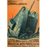 After Imre Karoly Simay (1874-1955) French. "L'Emprunt de la Liberation", Poster, Rolled 42" x 29.5"