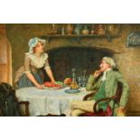 William A Breakspeare (1855-1914) British. 'A Tasty Dish', Oil on Panel, Signed, and Inscribed