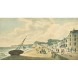 John Nixon (1750-1818) British. "Sidmouth, Devon", Watercolour (possibly over a Print), Inscribed,