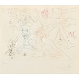 Salvador Dali (1904-1989) Spanish. "Europa and the Bull", Dry-Point Engraving, Signed and numbered
