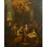 After Bartolome Esteban Murillo (1618-1682) Spanish. "The Adoration of the Magi", Oil on Canvas, 29"