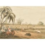 Samuel Howitt (c.1765-1822) British. "Beating Sugar Cane for a Hog", after Captain Thomas