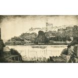 Joseph Webb (1908-1962) British. "Windsor Castle", Etching, Signed and Inscribed in Pencil, Unframed