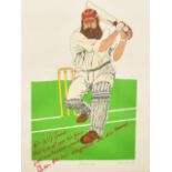 John Thirsk (1945- ) British. "Dr W.G. Grace", Print in Colours Artist's Proof, Signed and Inscribed