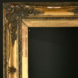 19th Century English School. A Gilt and Painted Frame, with swept centres and corners, rebate 36"