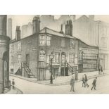 Laurence Stephen Lowry (1887-1976) British. "Great Ancoats Street", Lithograph, with Printer's Guild