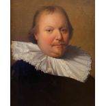 Manner of Michiel Jansz van Mierevelt (1566-1641) Dutch. Bust Portrait of a Man with a Ruff, Oil
