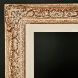20th Century English School. A Painted Composition Frame, with swept centres and corners, and