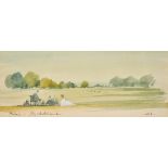 Hugh Casson (1910-1999) British. "Picnic - Glyndebourne", Watercolour, Signed with Initials and