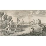 B. Cole (18th Century) British. "The Game at Cricket as play'd in the Artillary Ground London",