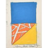 Jeremy Moon (1934-1973) British. Untitled, Pastel and Pencil, Signed and Dated 14 March '73 in