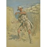 Charles Johnson Payne 'Snaffles' (1884-1967) British. "Anzac', Print in Colours, Signed in Pencil,