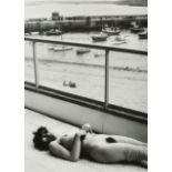 Edward Piper (1938-1990) British. "Reclining Nude", Photograph, with raised Signature and Numbered