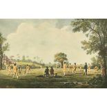 After Mary Evans (18th Century) British. "A Match at Hambledon, 1777, The Cradle of Cricket", Print,