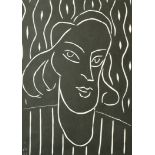 Henri Matisse (1869-1954) French. "Teeny", Linocut, Inscribed verso, 11.5" x 8.5" (29.3 x 21.6cm)
