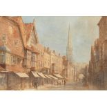 Frederick Edward Joseph Goff (1855-1931) British. "Salisbury", Watercolour, Signed and Inscribed,