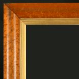 19th Century English School. A Maple Frame with a Gilt Slip and Inset Glass, rebate 33.5" x 25.
