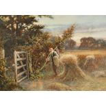 Fred Walmsley (19th-20th Century) British. "Ebbing Light", Watercolour, Signed, and Signed and