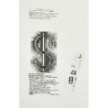 Colin Self (1941- ) British. "The Impact of the Dollar", Print, Signed, Dated 2008 and Numbered 18/