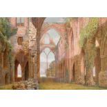 Thomas Prytherch (1864-1926) British. Tintern Abbey, Watercolour, Signed and Dated 1917, 21.5" x