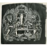 Edward Bawden (1903-1989) British. A Coat of Arms, Linocut, Signed in Pencil, Overall 15" x 20.5" (