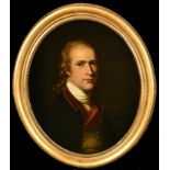 Attributed to Hugh Douglas Hamilton (c.1739-1808) Irish. Bust Portrait of a Man, believed to be