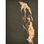 Edward Henry Gordon Craig (1872-1966) British. Portrait of Walt Whitman (American Poet 1819-1892),