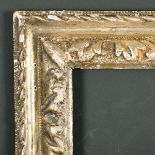 18th Century English School. A Silvered Carved Wood Frame, rebate 14" x 10.25" (35.5 x 26cm)