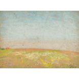 George Clausen (1852-1944) British. A Landscape, Pastel, Signed with Initials, 6.5" x 9" (16.5 x