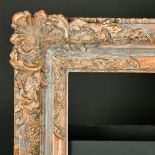19th Century French School. A Painted Composition Frame, in the Louis Style, with swept corners,